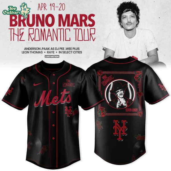 New York Mets x Bruno Mars – The Romantic Tour 2026 Jersey Collection