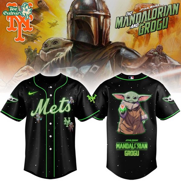 New York Mets x The Mandalorian & Grogu Special Fan Baseball Jersey