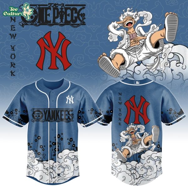 New York Yankees × Gear 5 Luffy Crossover Jersey