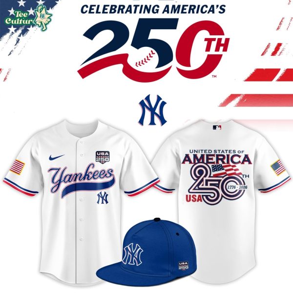 New York Yankees USA 250th Anniversary Patriotic Limited Baseball Jersey