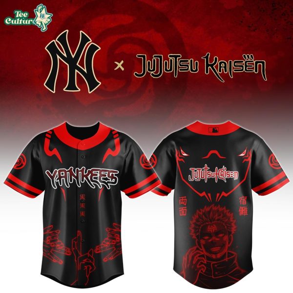 New York Yankees x Sukuna Cursed Energy Limited Anime Jersey