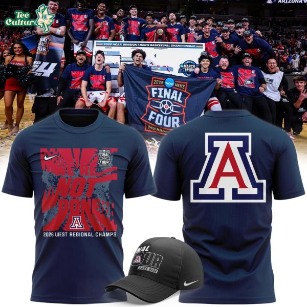Nike Arizona Wildcats Men’s Basketball 2026 Final Four Locker Room Navy T-shirt