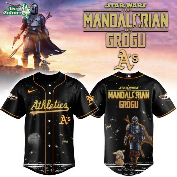 Oakland Athletics Grogu & Mandalorian Special Edition Baseball Jersey
