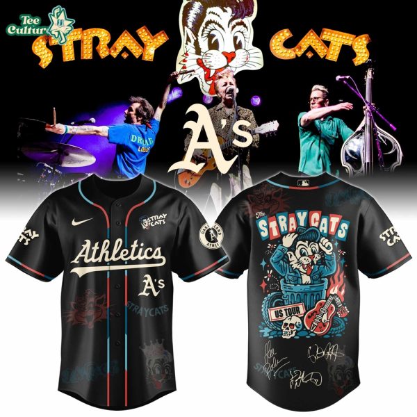 Oakland Athletics Stray Cats 2026 US Tour Inspired Baseball Jersey