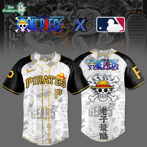 One Piece Anime x Pittsburgh Pirates 2026 Limited MLB Baseball Jersey