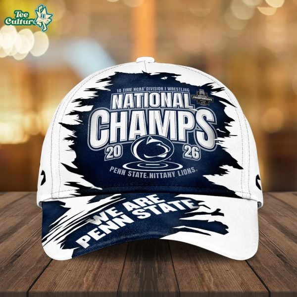 Penn State Nittany Lions Wrestling 2026 National Champions Classic Cap Ver3