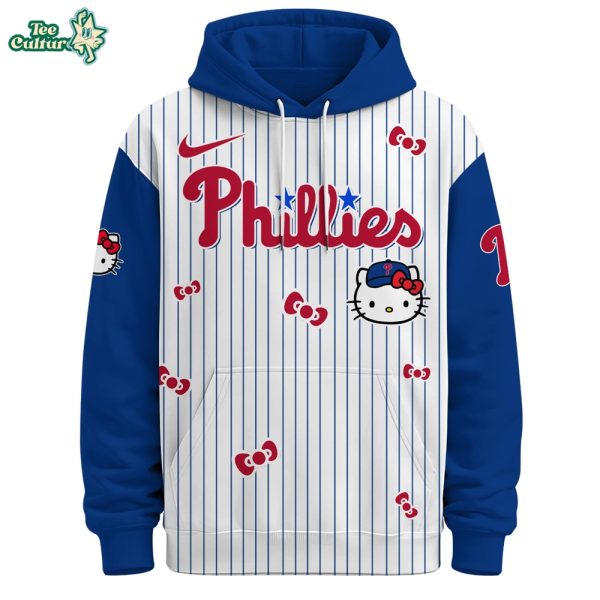 Philadelphia Phillies Hello Kitty Special Edition Fan Hoodie by Teesculture.com