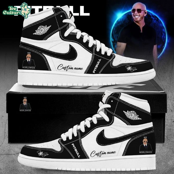 Pitbull I’m Back Tour 2026 Custom Name Air Jordan 1 Style Sneakers