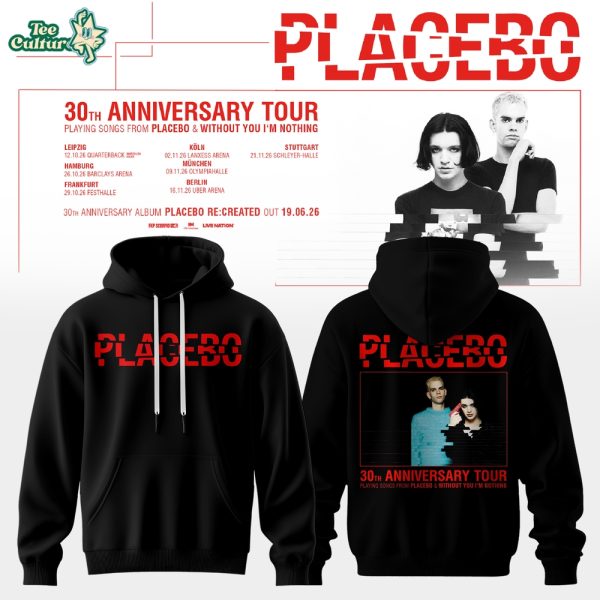 Placebo 30th Anniversary Tour Black Pullover Hoodie