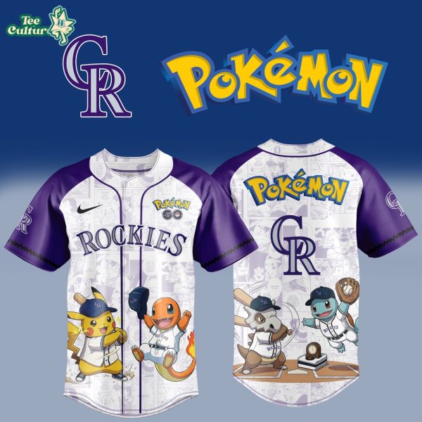 Pokémon x Colorado Rockies 2026 Special Edition MLB Baseball Jersey