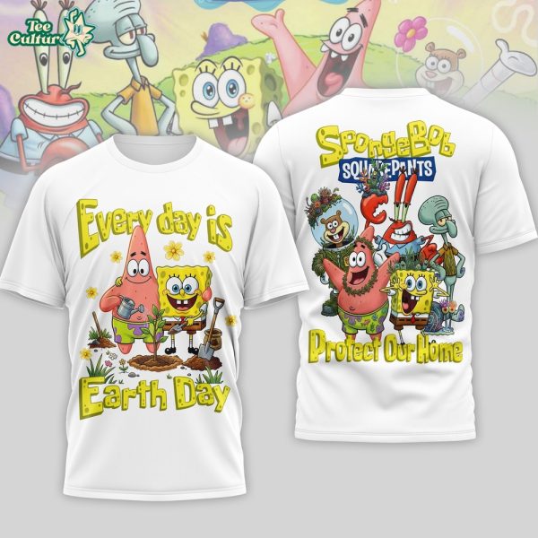Premium SpongeBob SquarePants Earth Day 3D Shirt