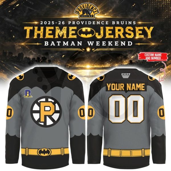 Providence Bruins Batman Night 2026 Limited Hockey Jersey