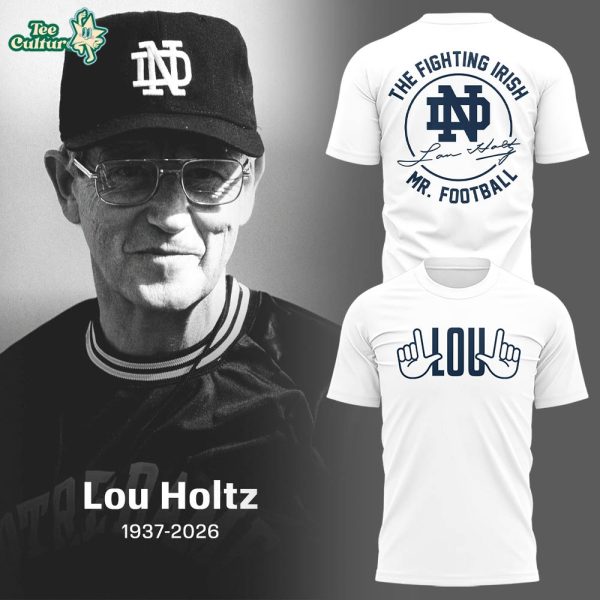 R.I.P Lou Holtz Thank You For The Memories Limited Edition Shirt White