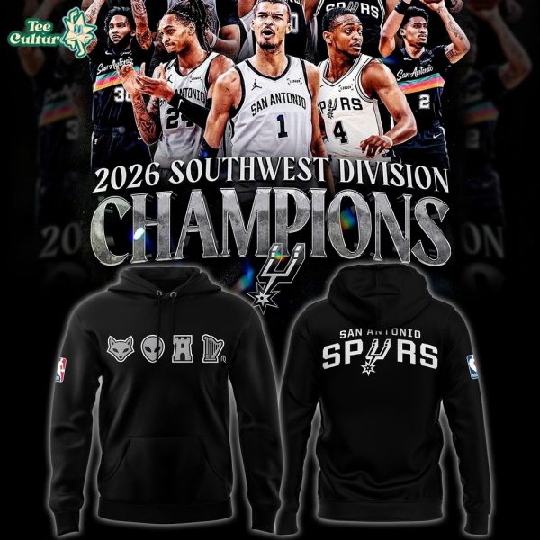 San Antonio Spurs Big 4 Legends Graphic Premium Hoodie
