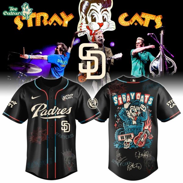 San Diego Padres Stray Cats 2026 US Tour Inspired Baseball Jersey