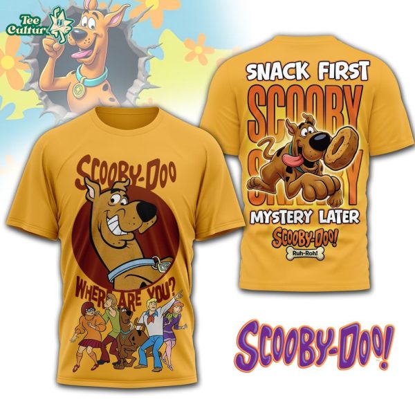 Scooby-Doo Where Are You Snack First Funny T-Shirt
