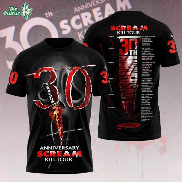 Scream 30th Anniversary Horror Movie 3D Graphic Apparel