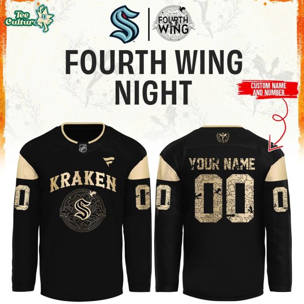 Seattle Kraken 2026 Fourth Wings Night Special Hockey Jersey