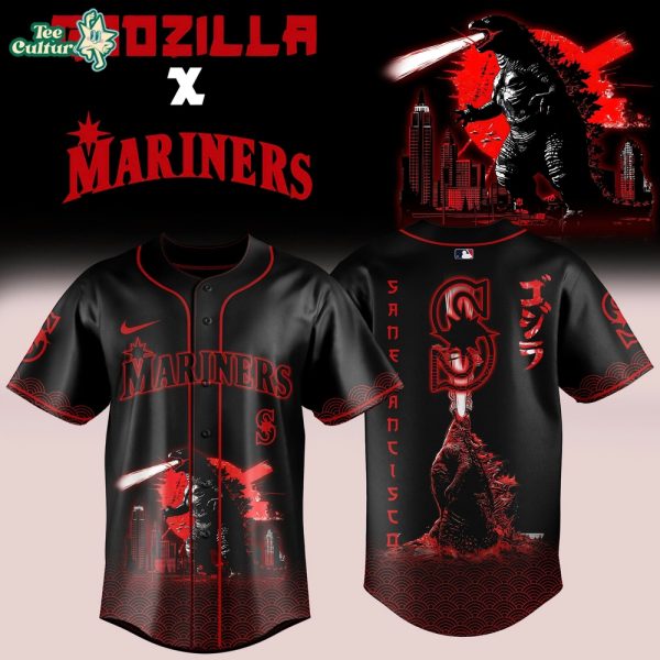 Seattle Mariners MLB x Godzilla 2026 Special Edition Baseball Jersey