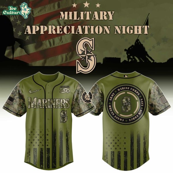Seattle Mariners Military Appreciation 2026 Limited Edition Baseball Jersey