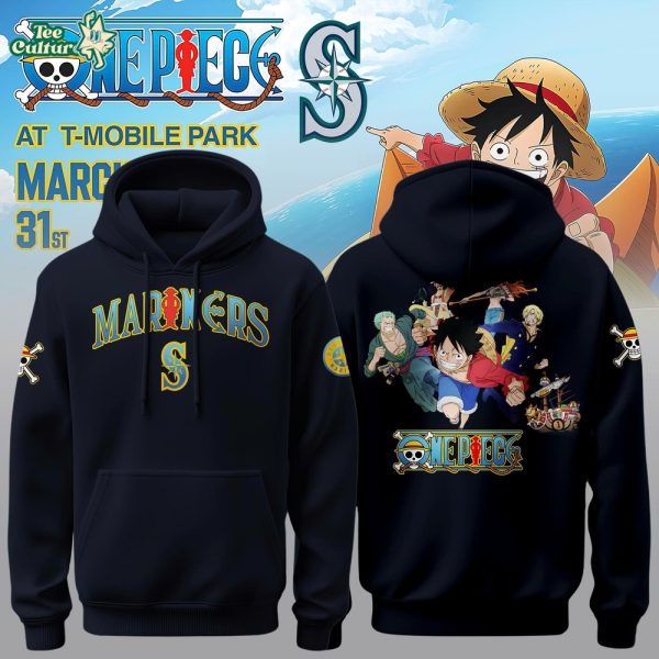 Seattle Mariners x One Piece Night 2026 Limited Edition Navy Hoodie