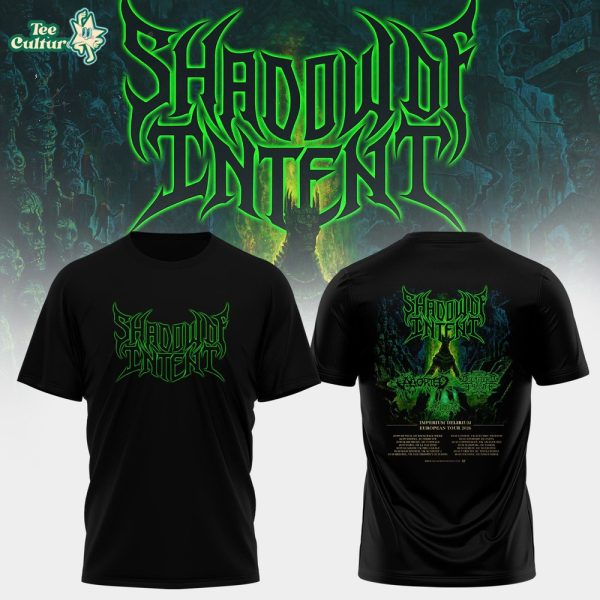 Shadow of Intent European Tour 2026 Black T-Shirt Merch