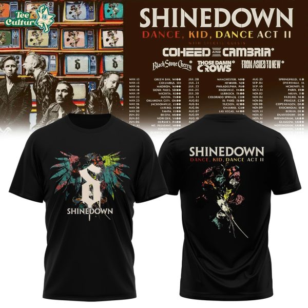 Shinedown: “Dance, Kid, Dance Act II World Tour” Tee Collection Ver3