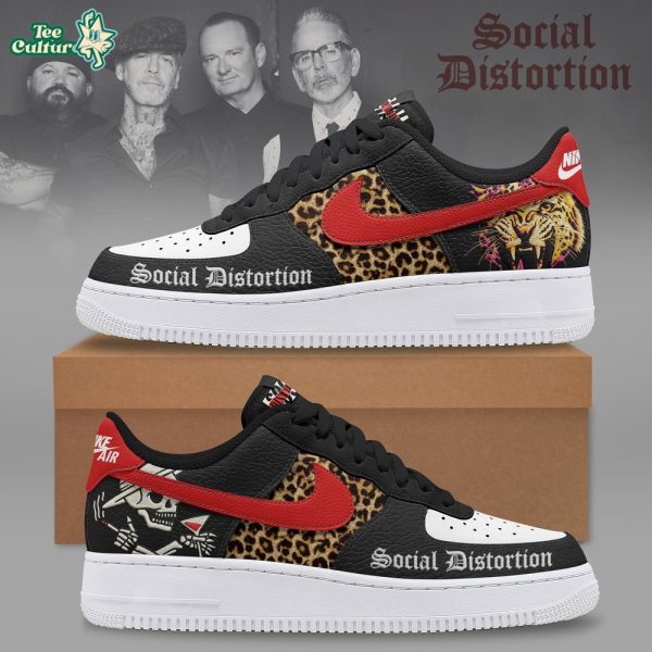 Social Distortion Leopard Tiger Punk Rock Air Force 1 Sneakers 2026