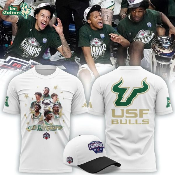 South Florida Bulls 2026 American Conference Men's Basketball Tournament Champions T-Shirt V1