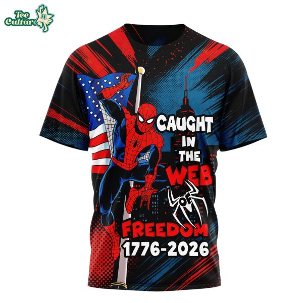 SpiderMan-250-Years-Caught-In-The-Web-Of-Freedom-Patriotic-Graphic-Shirt-2.jpg