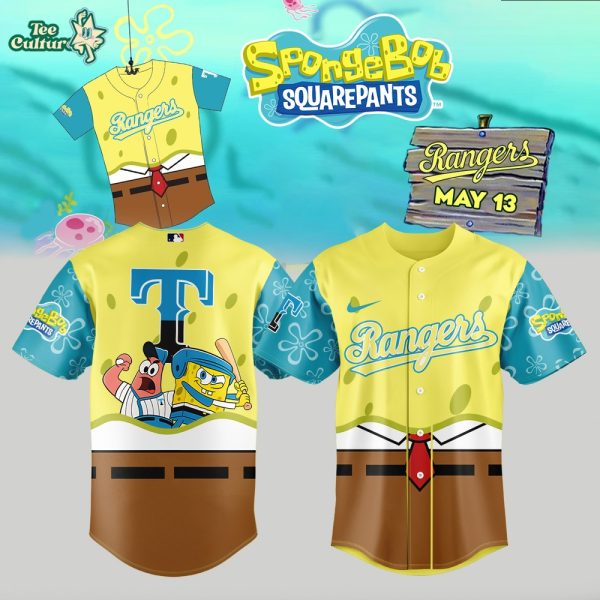 SpongeBob Jersey, Rangers Jersey, Cartoon Apparel