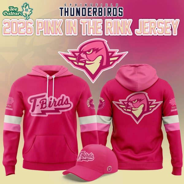Springfield Thunderbirds 2026 Pink in the Rink Hoodie