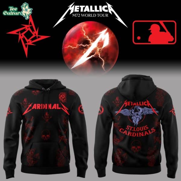 St. Louis Cardinals Metallica M72 Tour Limited Edition Premium Hoodie