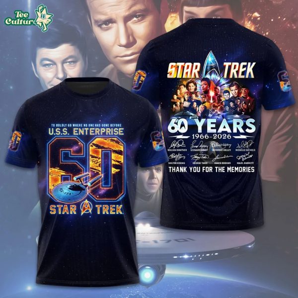 Star Trek 60th Anniversary Sci-Fi 3D Graphic Apparel 2026