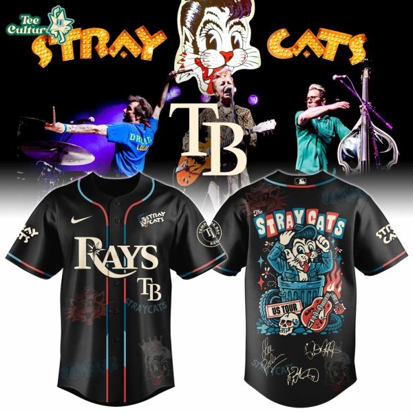 Tampa Bay Rays Stray Cats 2026 US Tour Inspired Baseball Jersey