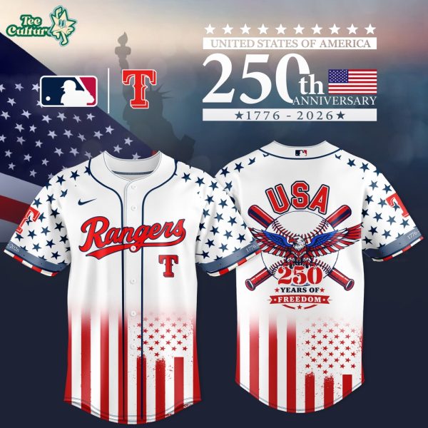 Texas Rangers 250th Anniversary of the United States 2026 Baseball Jersey Edition