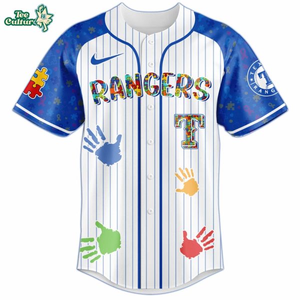 Texas Rangers Autism Awareness 2026 Limited Editions Jersey by Teesculture.com