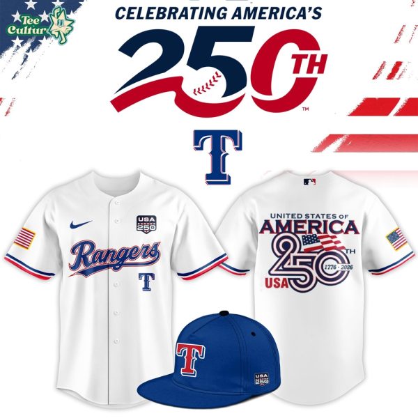 Texas Rangers USA 250th Anniversary Stars & Stripes Baseball Jersey
