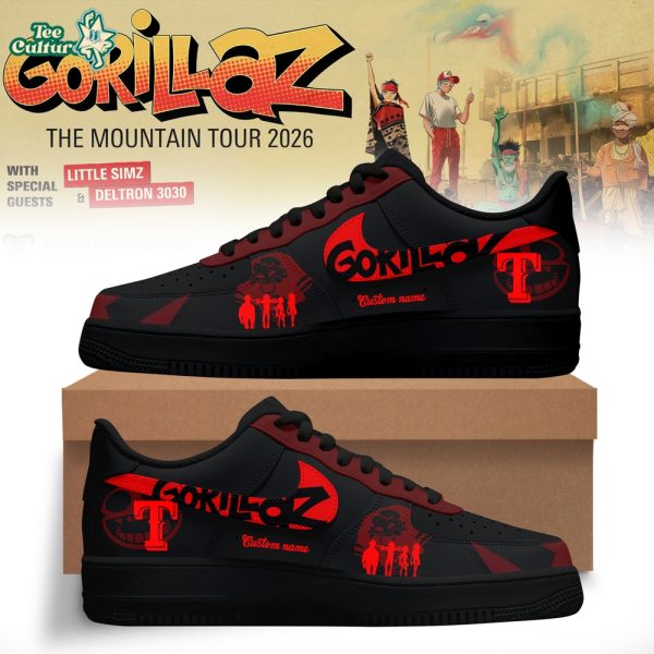 Texas Rangers x Gorillaz The Mountain Tour 2026 North America AF1 Custom Sneaker
