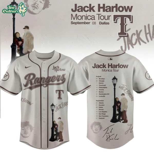 Texas Rangers x Jack Harlow Monica Tour 2026 Limited Edition Jersey