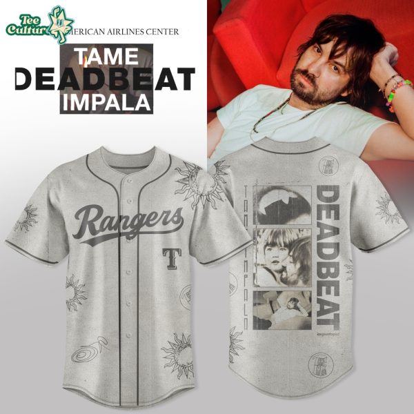 Texas Rangers x Tame Impala Deadbeat North America Tour 2026 Exclusive Baseball Jersey