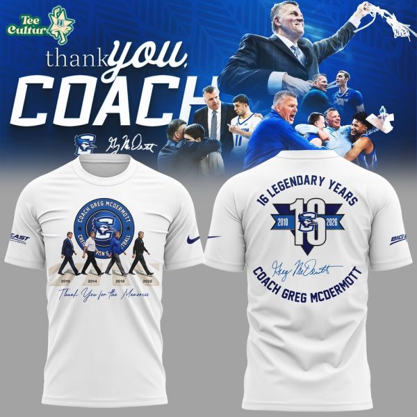 Thank You Coach Greg McDermott Appreciation Limited Edition Shirt