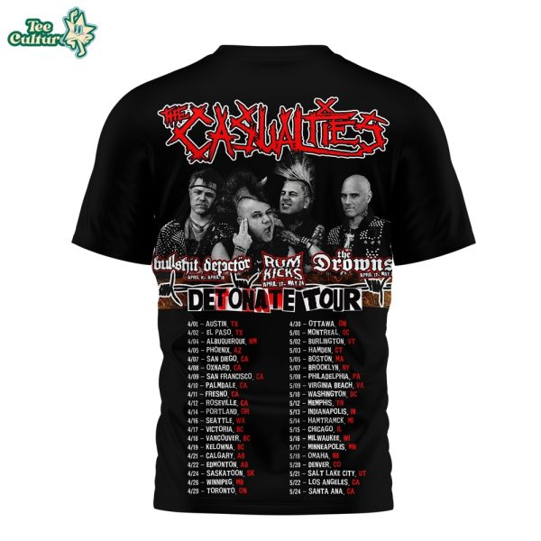 The Casualties Detonate Tour 2026 Limited Edition Shirt by Teesculture.com