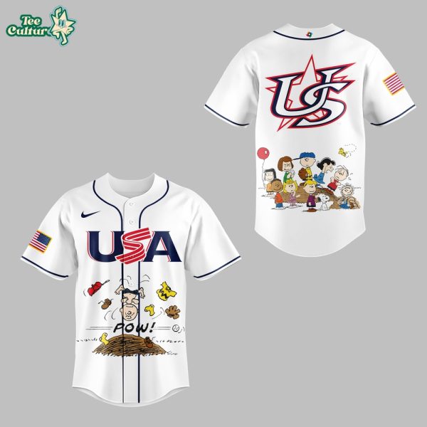 USA Baseball x Peanuts Limited Edition Jersey 2026 by Teesculture.com