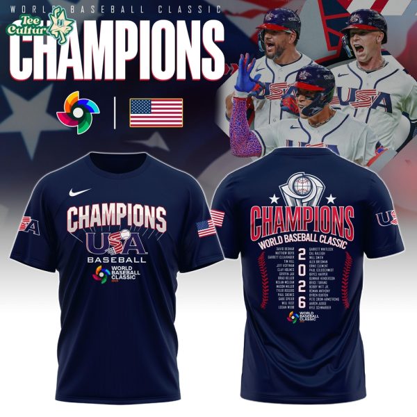 USA WBC Champions 2026 Limited Navy T-Shirt