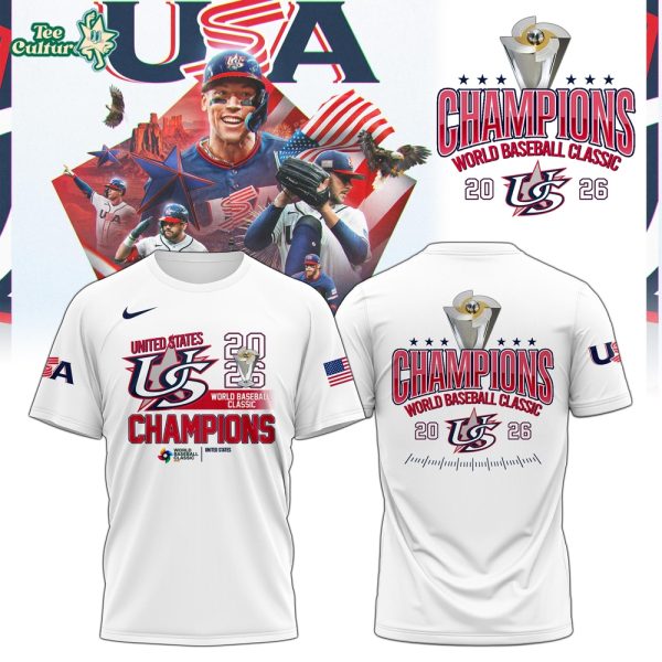 USA WBC Champions 2026 Limited White T-Shirt