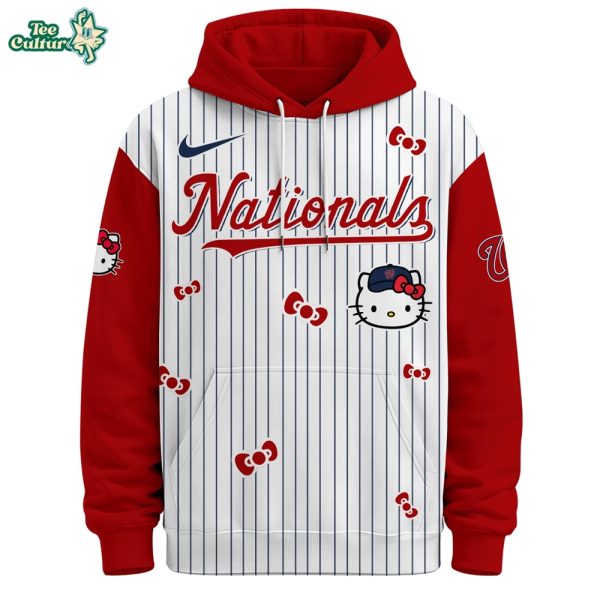 Washington Nationals Hello Kitty Special Edition Fan Hoodie by Teesculture.com