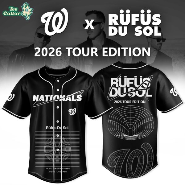 Washington Nationals RÜFÜS DU SOL 2026 Tour Collaboration Baseball Jersey