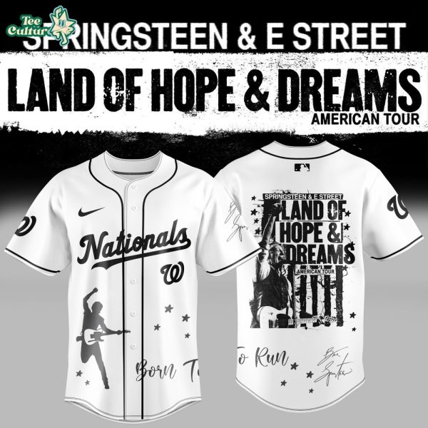 Washington Nationals x 🎸 Bruce Springsteen & The E Street Band – Land of Hope and Dreams Tour Jersey Collection
