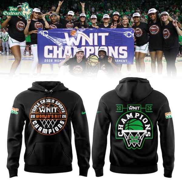 2026 Women's National Invitation Tournament Champions Basketball Graphic Hoodie